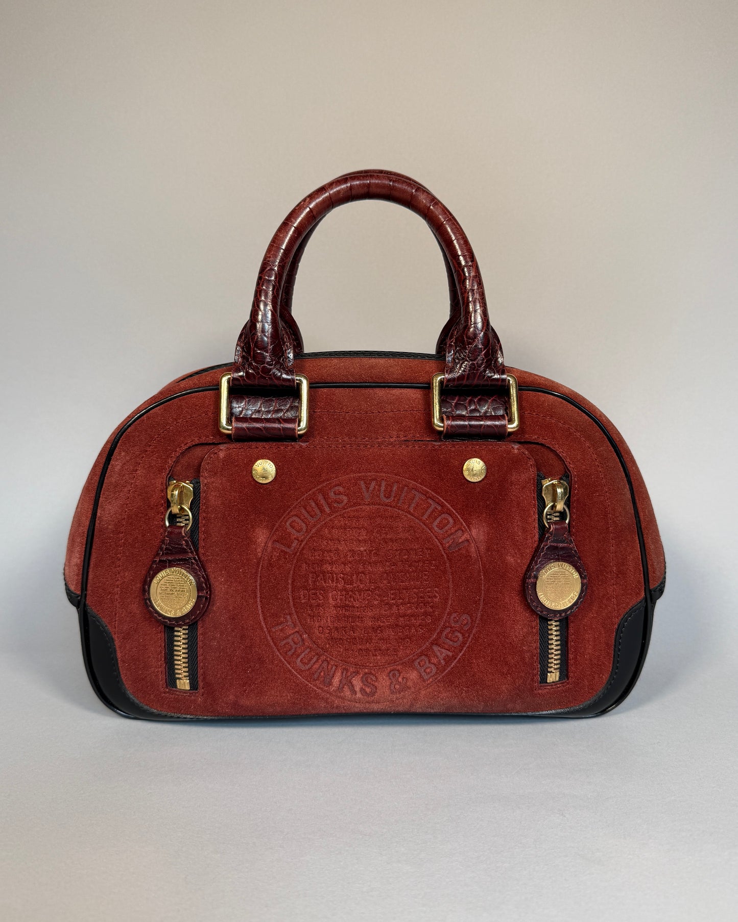 LOUIS VUITTON Stamped Trunk Bowler