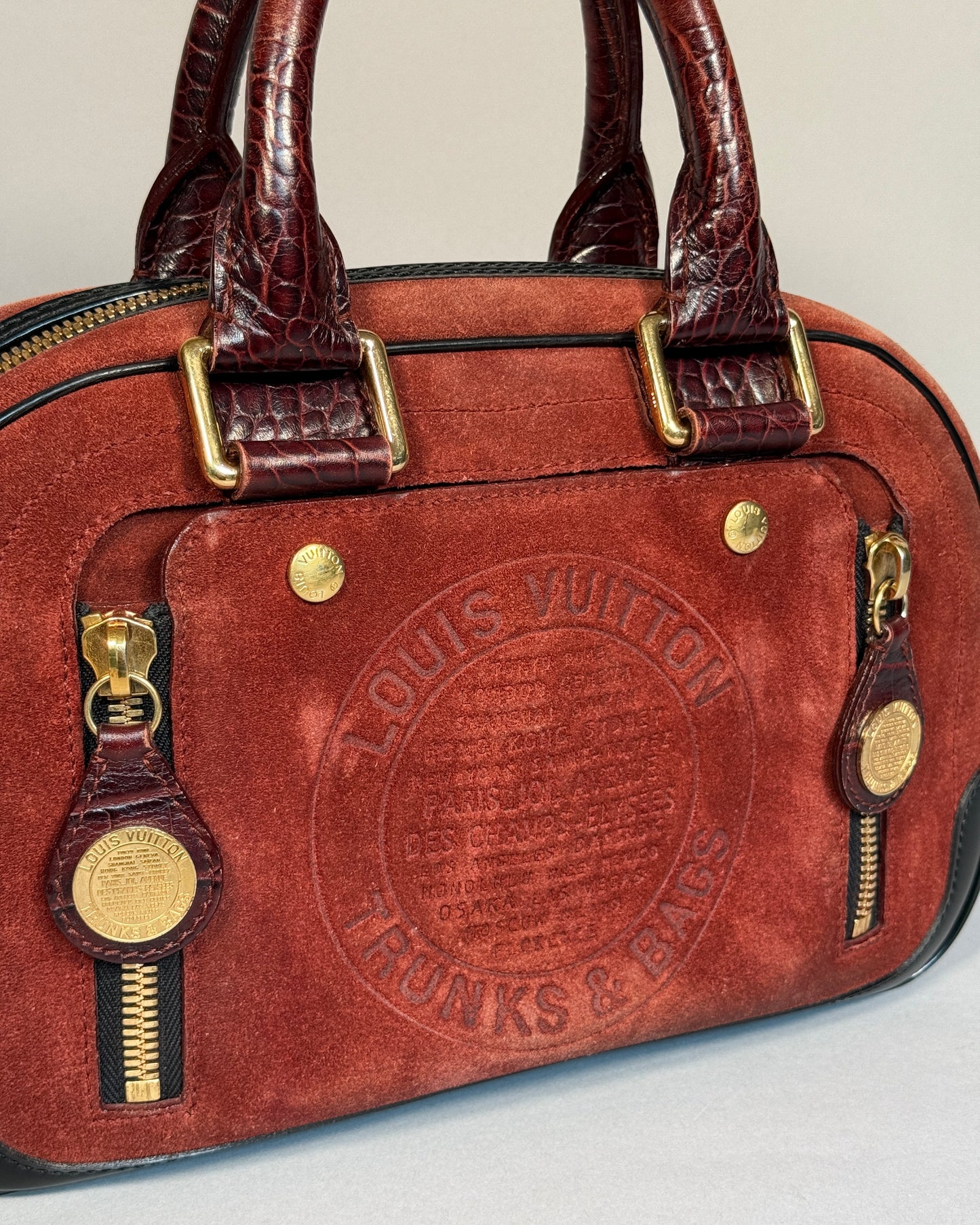 LOUIS VUITTON Stamped Trunk Bowler