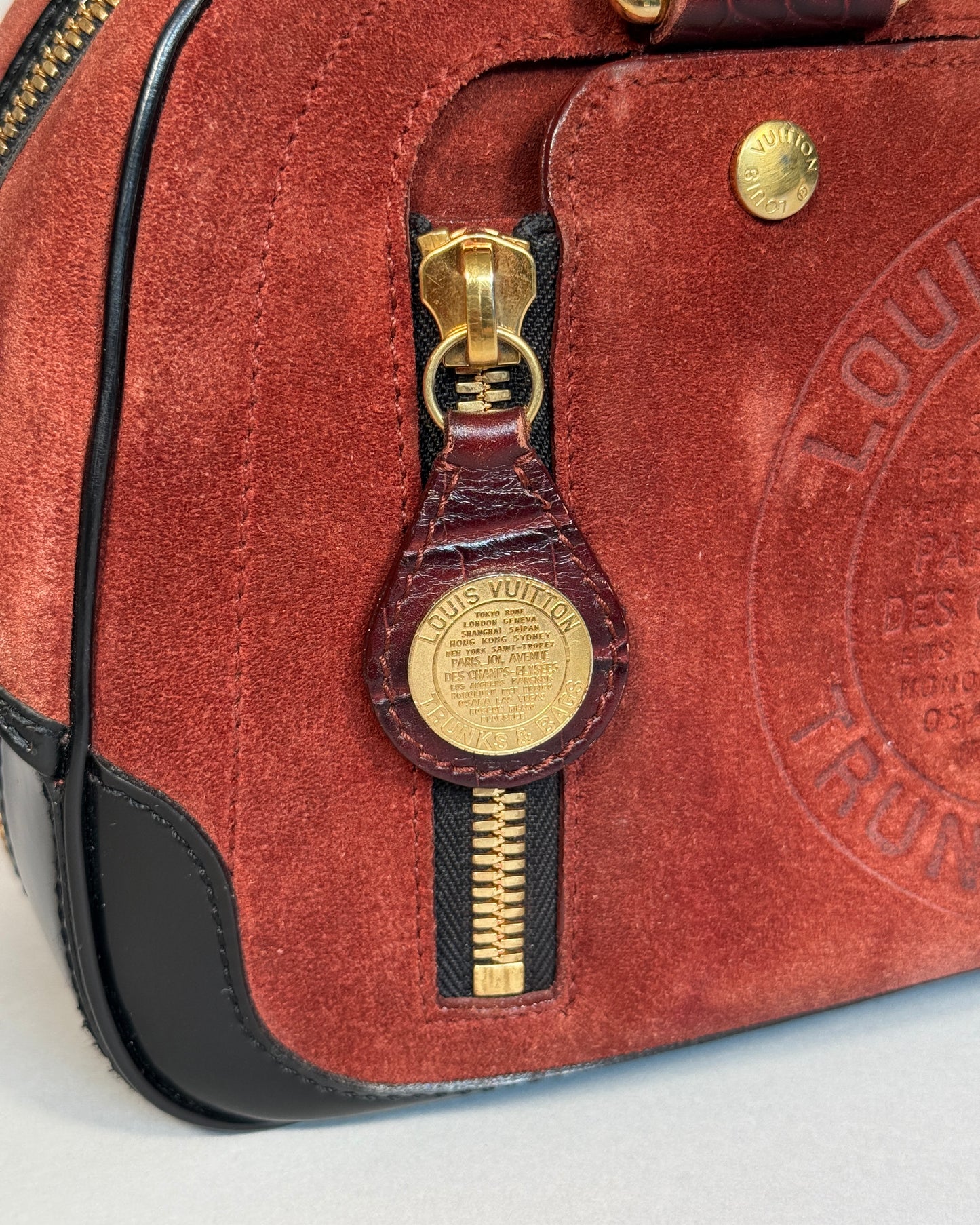 LOUIS VUITTON Stamped Trunk Bowler