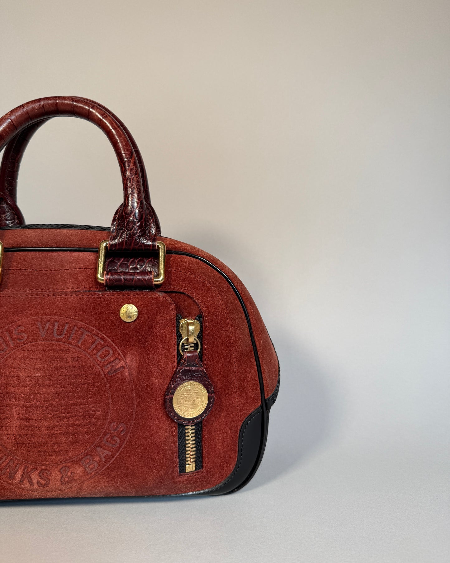 LOUIS VUITTON Stamped Trunk Bowler