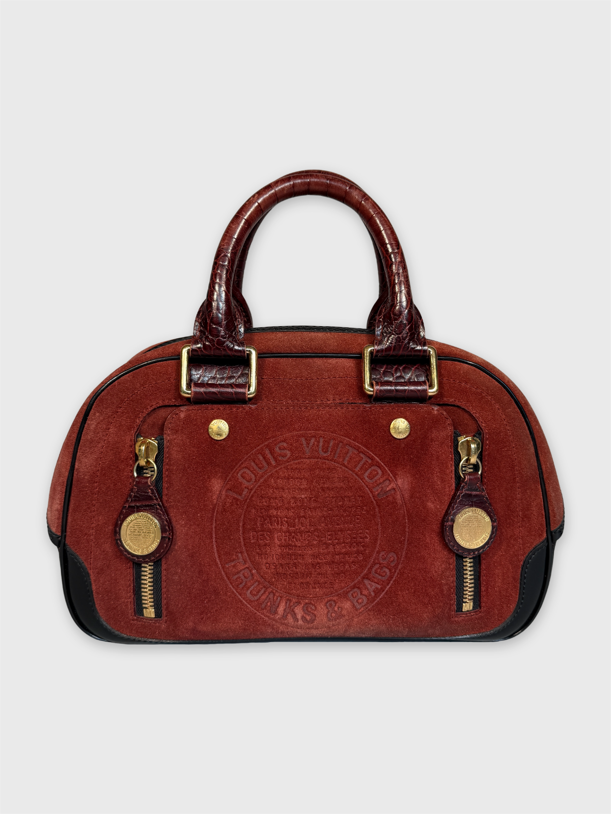 LOUIS VUITTON Stamped Trunk Bowler